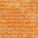 Wicked - Script on Orange
