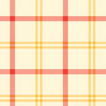 Alphabet Story - Plaid in Red and Yellow