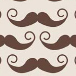 Geekly Mustache Brown