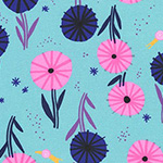 Escargot For It! - Go For It Floral in Pond