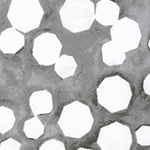 Black and White 2 - Watercolour Hexagons in Pewter
