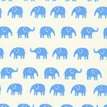 Handworks Home - Elephants in Blue