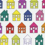 Quilters Basic Perfect - House on White
