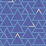 Good Vibes Only - Triangles in Periwinkle