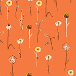 Far Far Away III - Wildflowers in Burnt Orange